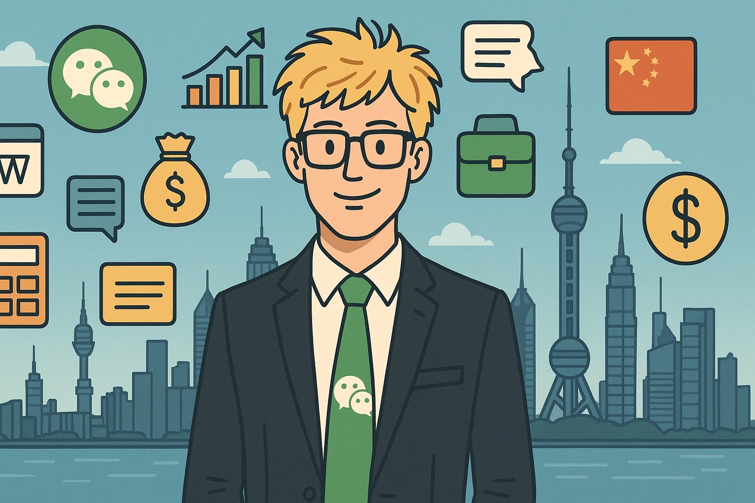 WeChat guides and insights collage